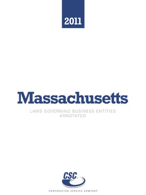cover image of CSC Massachusetts Laws Governing Business Entities